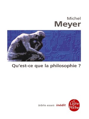 cover image of Qu'est-ce que la philosophie ?